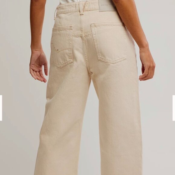 Free People Cream Jeans - Picture 2 of 3